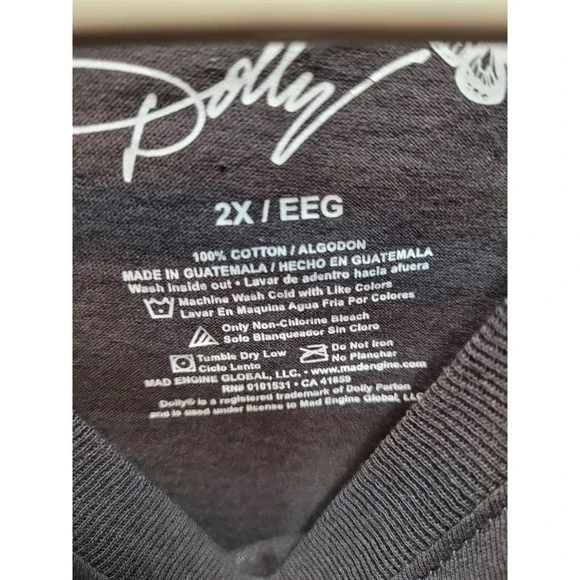 Dolly Parton Graphic T-Shirt Rainbow Quote Country Music Tee XXL NWT - Picture 6 of 7